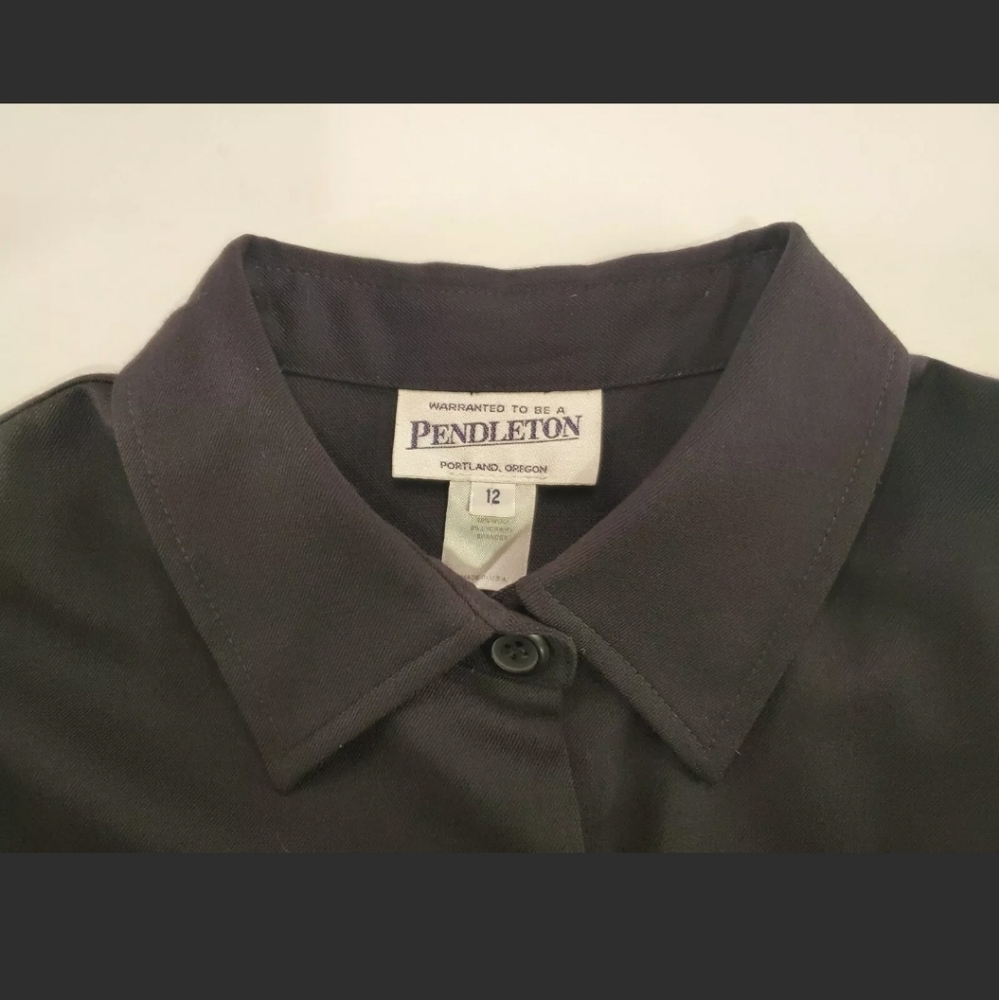 Pendleton Mens Black Button Down Long Sleeve Casua - image 2